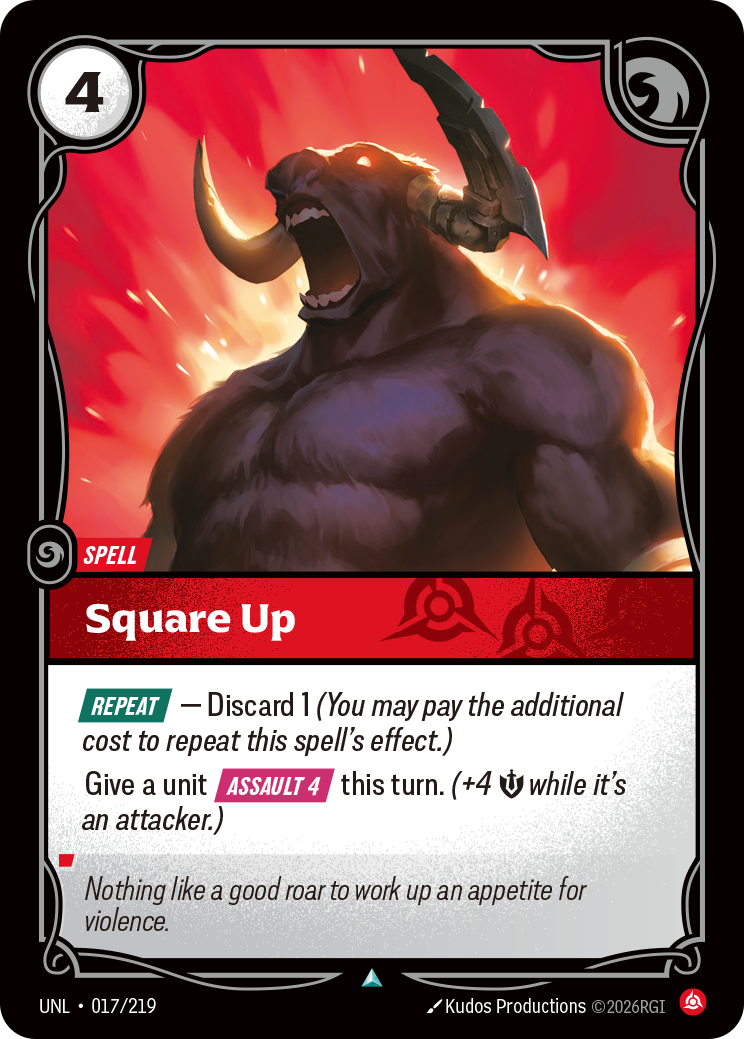 front of card Square Up [Unleashed] 017/219