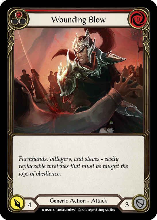 Wounding Blow (Red) [WTR203-C] (Welcome to Rathe) Alpha Print Normal