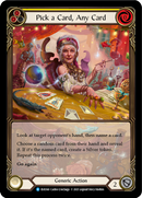 Pick a Card, Any Card (Yellow) [EVR168] (Everfest) 1st Edition Extended Art Rainbow Foil