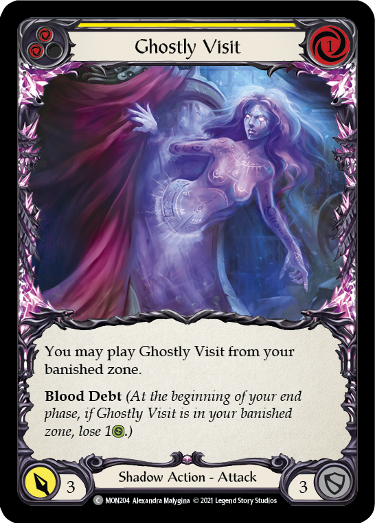 Ghostly Visit (Yellow) [MON204] (Monarch) 1st Edition Normal