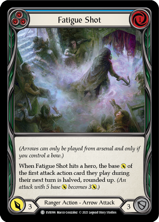 Fatigue Shot (Blue) [EVR096] (Everfest) 1st Edition Rainbow Foil