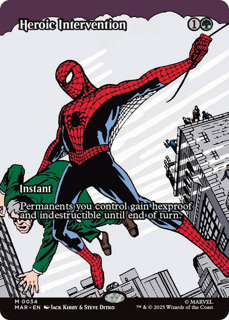 Heroic Intervention (0034) (Borderless) [Marvel's Spider-Man: Eternal-Legal]