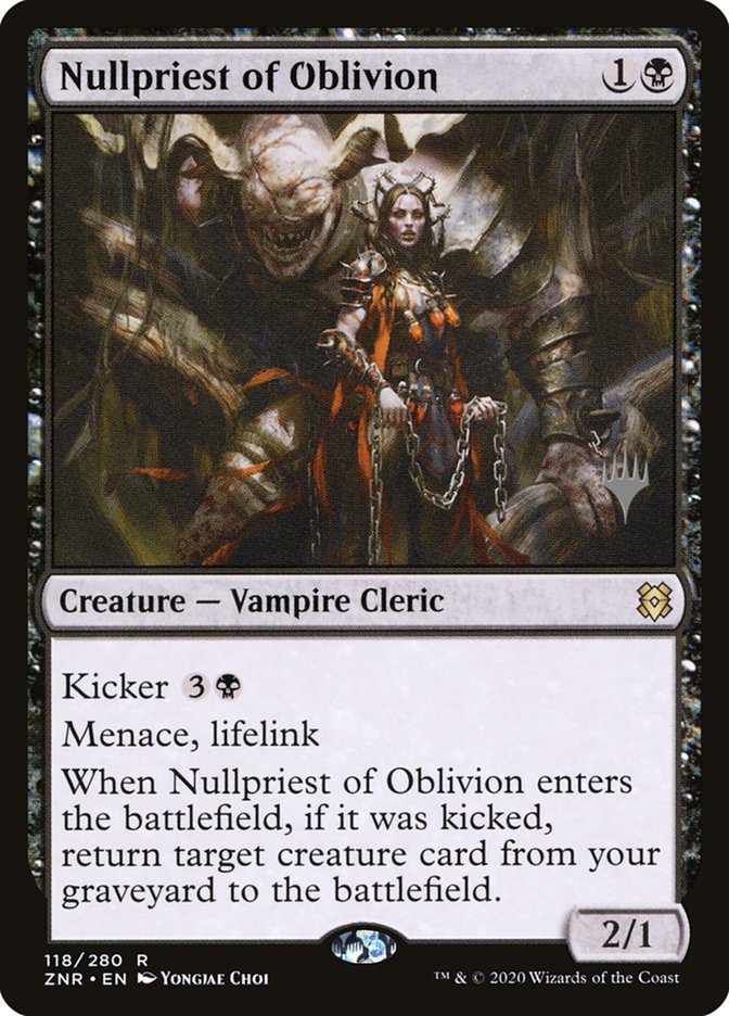 Nullpriest of Oblivion (Promo Pack) [Zendikar Rising Promo Pack]