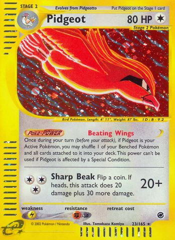 Pidgeot (23/165) [Expedition: E-Card Base Set]