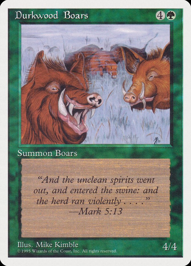 Durkwood Boars (1995 Reprint) [Rivals Quick Start Set]