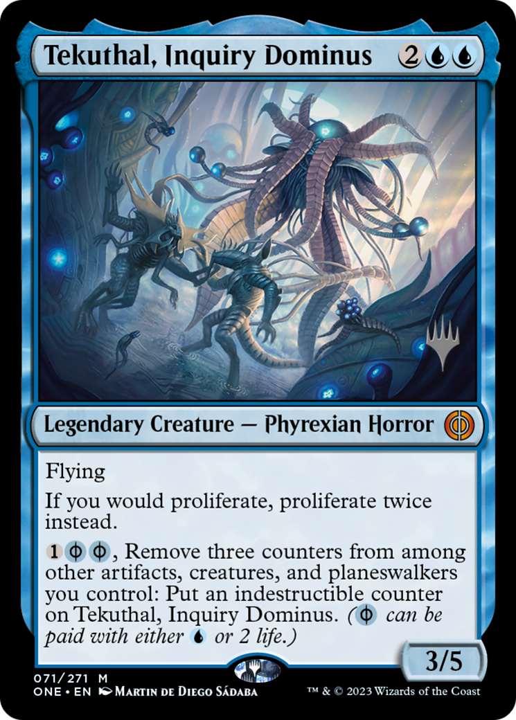 Tekuthal, Inquiry Dominus (Promo Pack) [Phyrexia: All Will Be One Promo Pack]