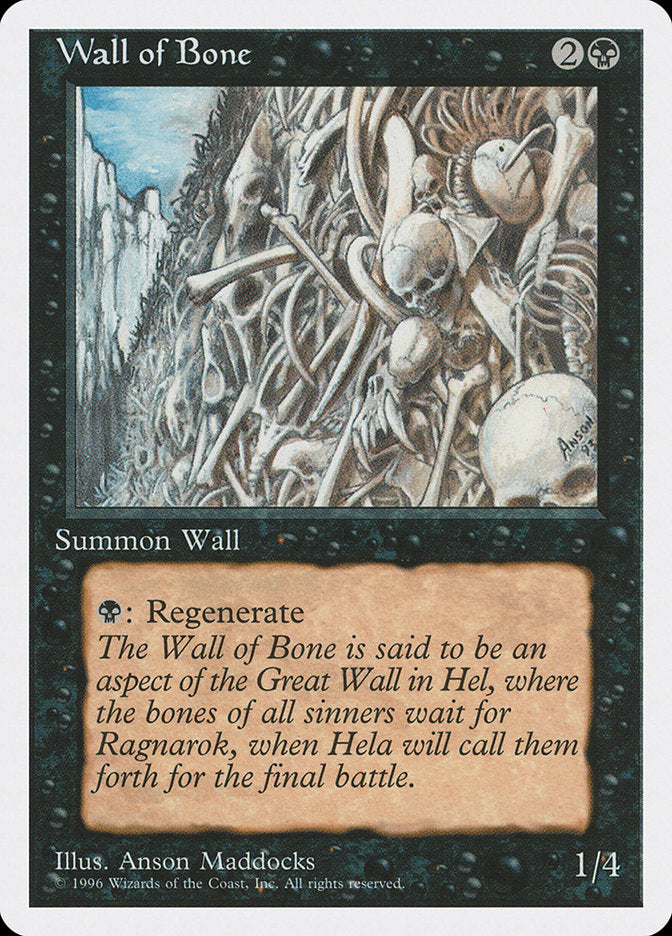 Wall of Bone (4th Ed 1996 Dated) [Introductory Two-Player Set]