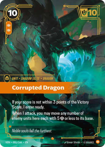 front of card Corrupted Dragon [Vendetta] 091/166