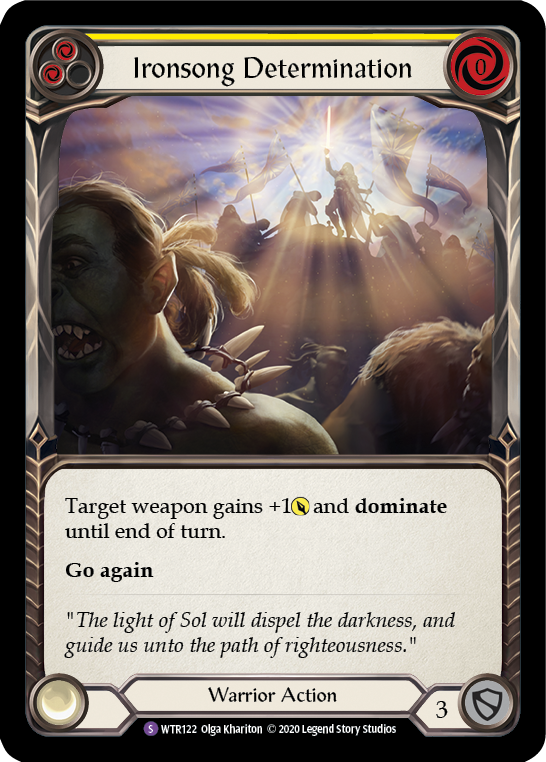 Ironsong Determination [U-WTR122] (Welcome to Rathe Unlimited) Unlimited Rainbow Foil