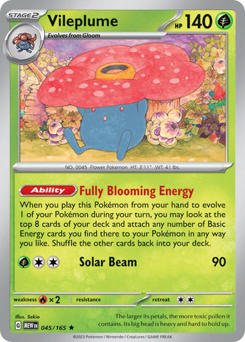 Vileplume (045/165) (Scarlet & Violet 151) [Theme Deck Exclusive]