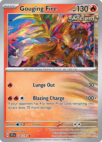 Gouging Fire (038/191) (Scarlet & Violet: Surging Sparks) [Theme Deck Exclusive]