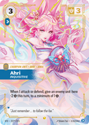 front of card Ahri, Inquisitive (Overnumbered) (Signature) [Spiritforged] 227*/221