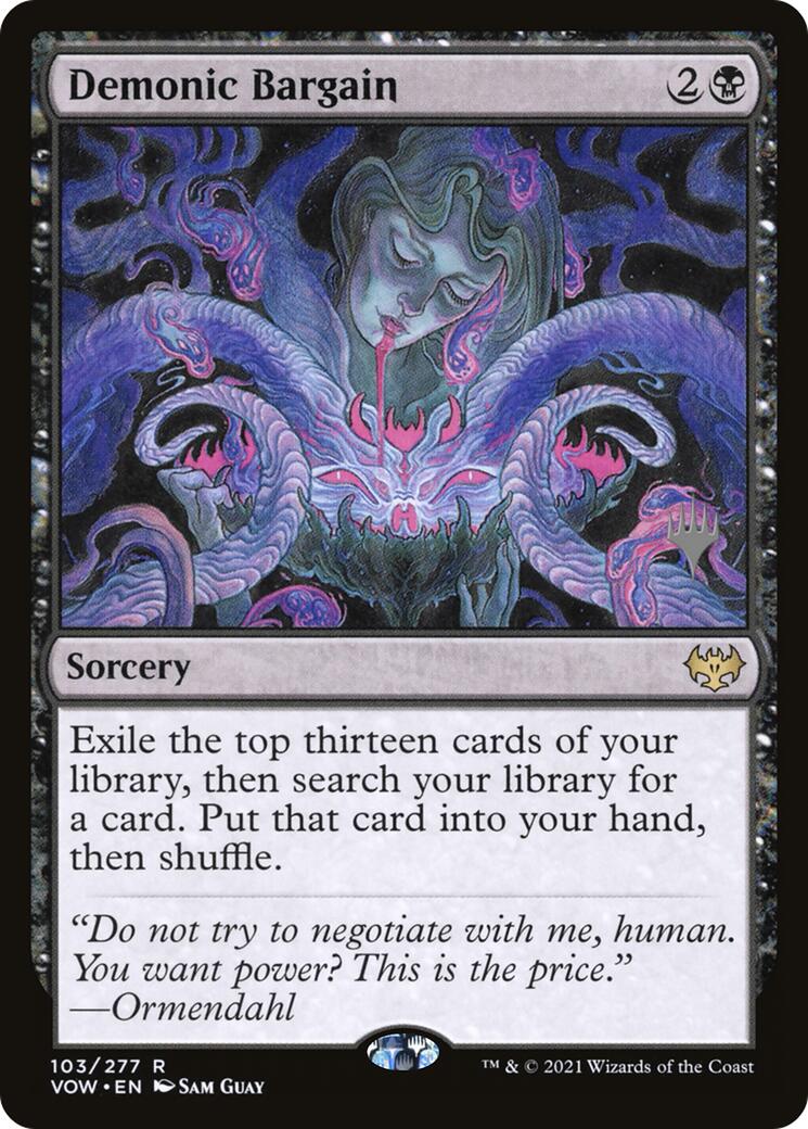 Demonic Bargain (Promo Pack) [Innistrad: Crimson Vow Promo Pack]