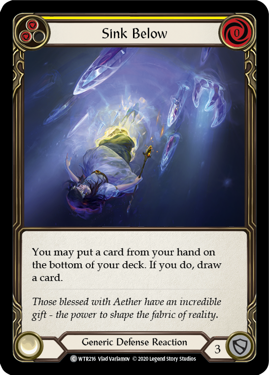 Sink Below (Yellow) [U-WTR216] (Welcome to Rathe Unlimited) Unlimited Rainbow Foil