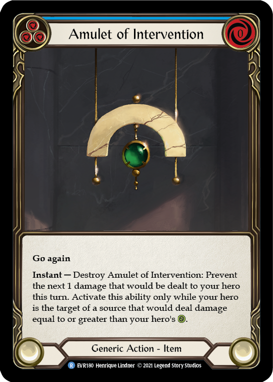 Amulet of Intervention [EVR180] (Everfest) 1st Edition Normal
