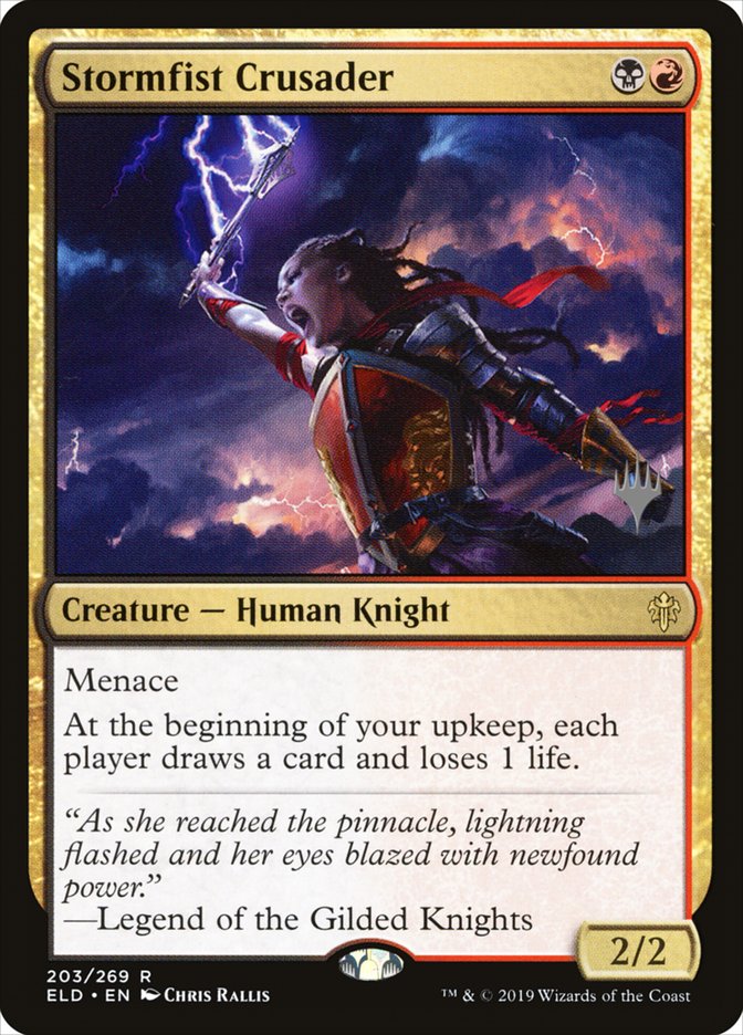 Stormfist Crusader (Promo Pack) [Throne of Eldraine Promo Pack]