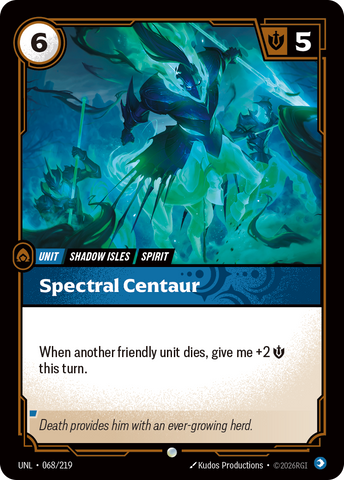 front of card Spectral Centaur [Unleashed] 068/219