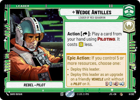 Wedge Antilles - Leader of Red Squadron (008/257) [Jump to Lightspeed]