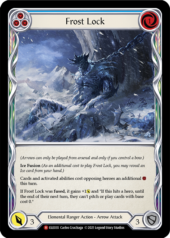 Frost Lock [ELE035] (Tales of Aria) 1st Edition Rainbow Foil