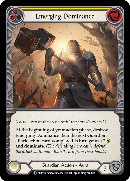 Emerging Dominance (Yellow) [U-CRU039] (Crucible of War Unlimited) Unlimited Normal