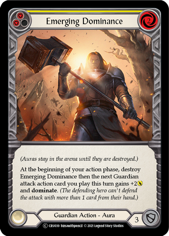 Emerging Dominance (Yellow) [U-CRU039] (Crucible of War Unlimited) Unlimited Normal