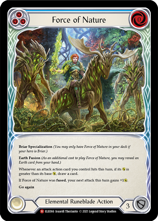 Force of Nature [ELE066] (Tales of Aria) 1st Edition Rainbow Foil