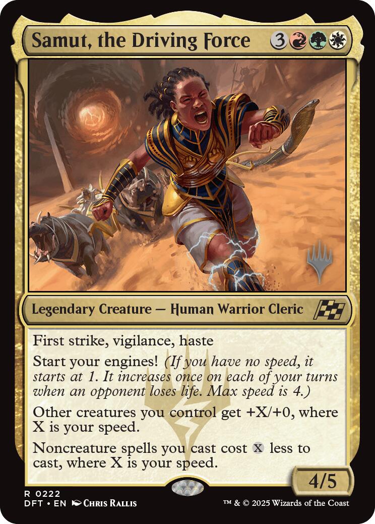 Samut, the Driving Force [Aetherdrift Promo Pack]