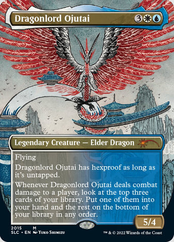 Dragonlord Ojutai (2015) (Borderless) [Secret Lair 30th Anniversary Countdown Kit]
