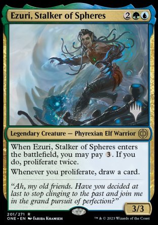 Ezuri, Stalker of Spheres (Promo Pack) [Phyrexia: All Will Be One Promo Pack]