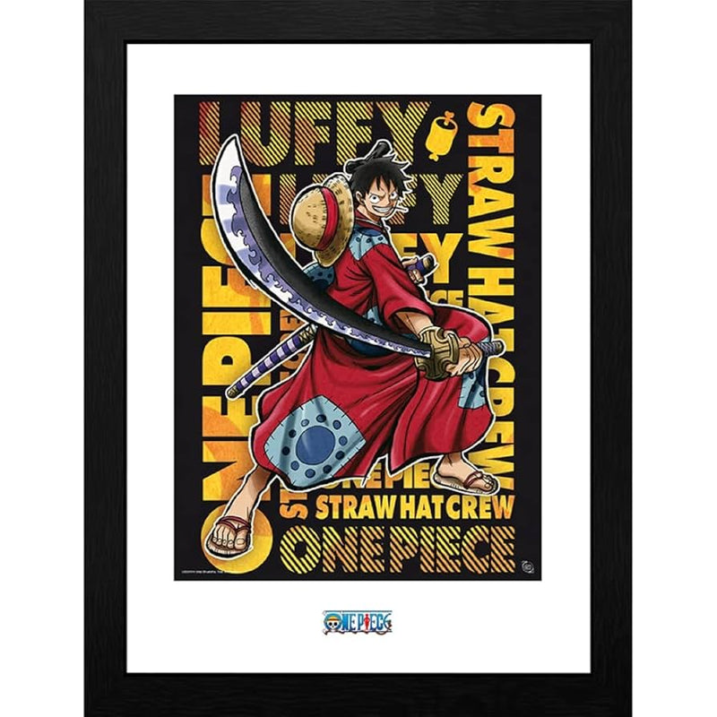 One Piece Framed Print - Luffy in Wano
