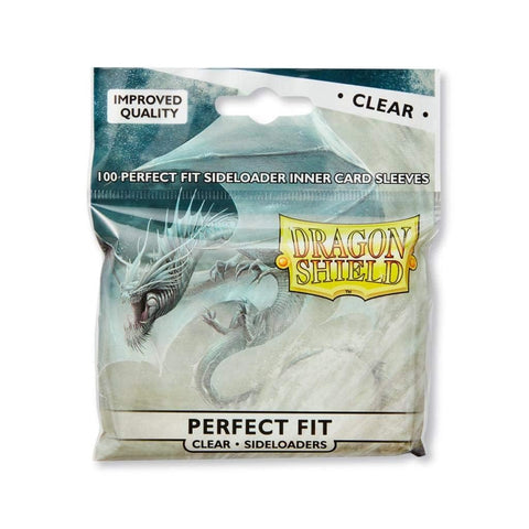 Dragon Shield: Standard Size 100ct Inner Sleeves - Perfect Fit Sideloader (Clear)