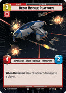 Droid Missile Platform (Hyperspace Foil) (896) [Jump to Lightspeed]