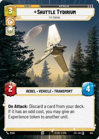 Shuttle Tydirium - Fly Casual (Hyperspace Foil) (934) [Jump to Lightspeed]