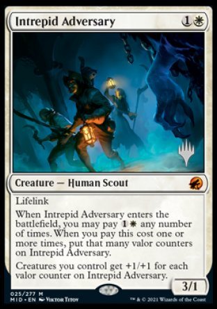 Intrepid Adversary (Promo Pack) [Innistrad: Midnight Hunt Promo Pack]