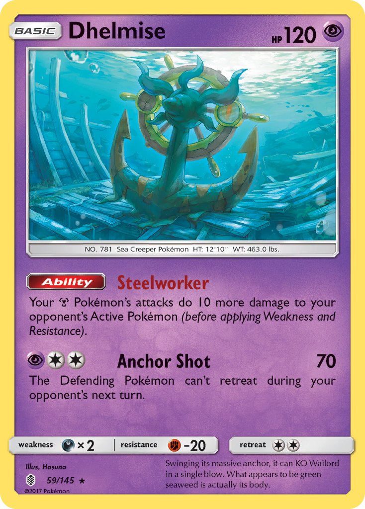 Dhelmise (59/145) (Sun & Moon: Guardians Rising) [Theme Deck Exclusive]