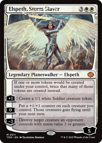Elspeth, Storm Slayer [Tarkir: Dragonstorm Promo Pack]