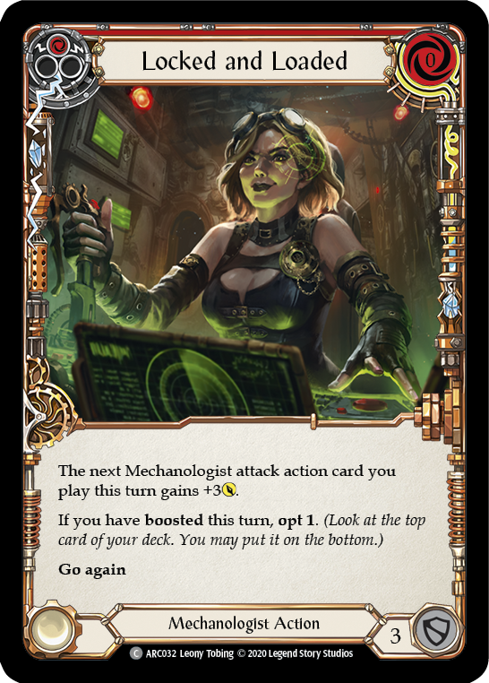 Locked and Loaded (Red) [U-ARC032] (Arcane Rising Unlimited) Unlimited Rainbow Foil