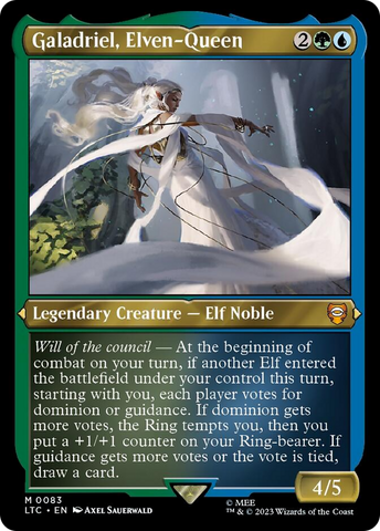 (Thick Stock Display Commander) Galadriel, Elven-Queen [The Lord of the Rings: Tales of Middle-Earth Commander]