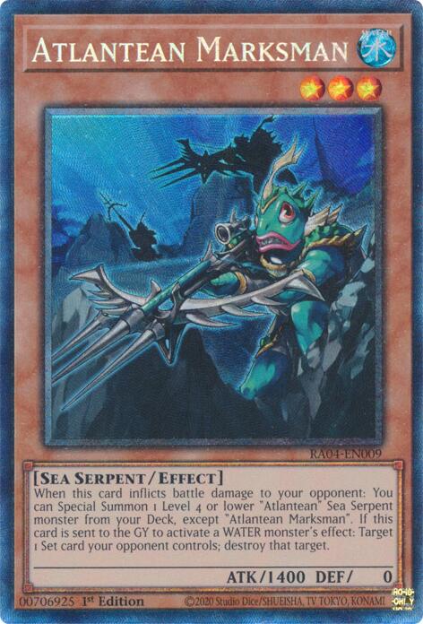 Atlantean Marksman [RA04-EN009] Collector's Rare