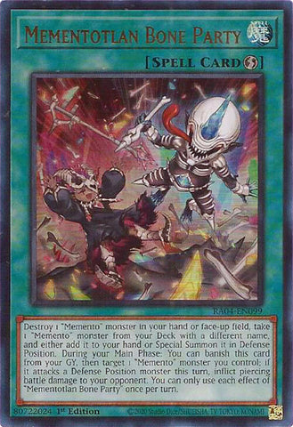Mementotlan Bone Party [RA04-EN099] Ultra Rare