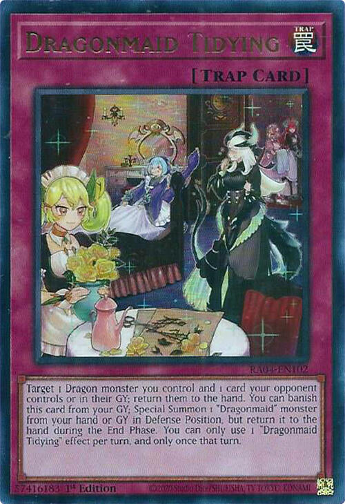 Dragonmaid Tidying [RA04-EN102] Ultra Rare