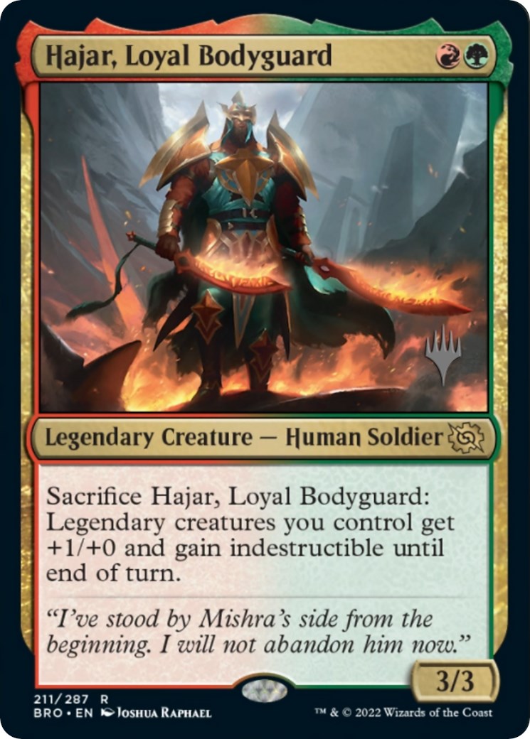 Hajar, Loyal Bodyguard (Promo Pack) [The Brothers' War Promo Pack]