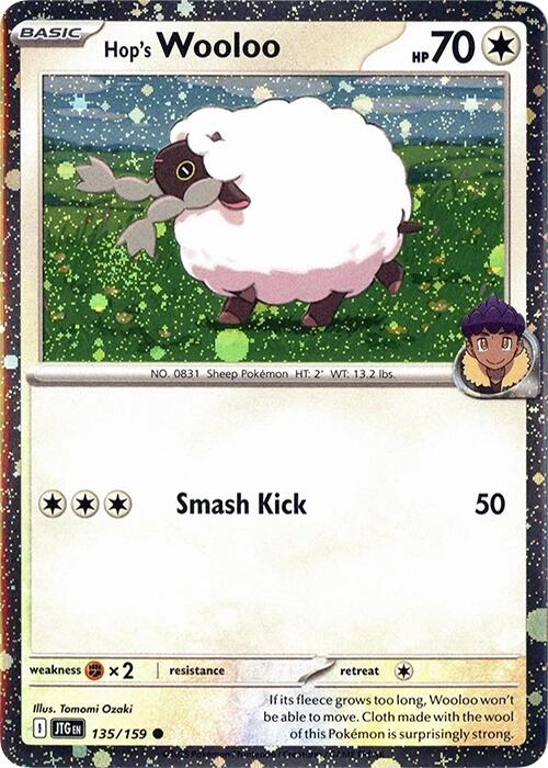 Hop's Wooloo (135/159) (Cosmos Holo) (Scarlet & Violet: Journey Together) [Theme Deck Exclusive]