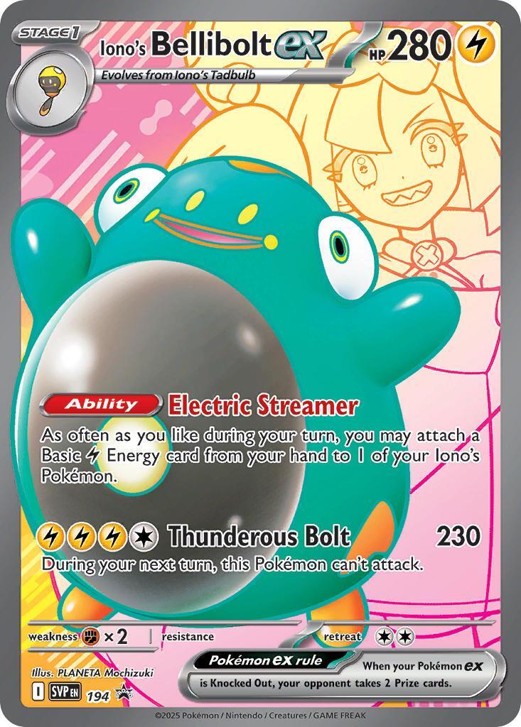 Iono's Bellibolt ex (SVP194) [Scarlet & Violet: Black Star Promos]