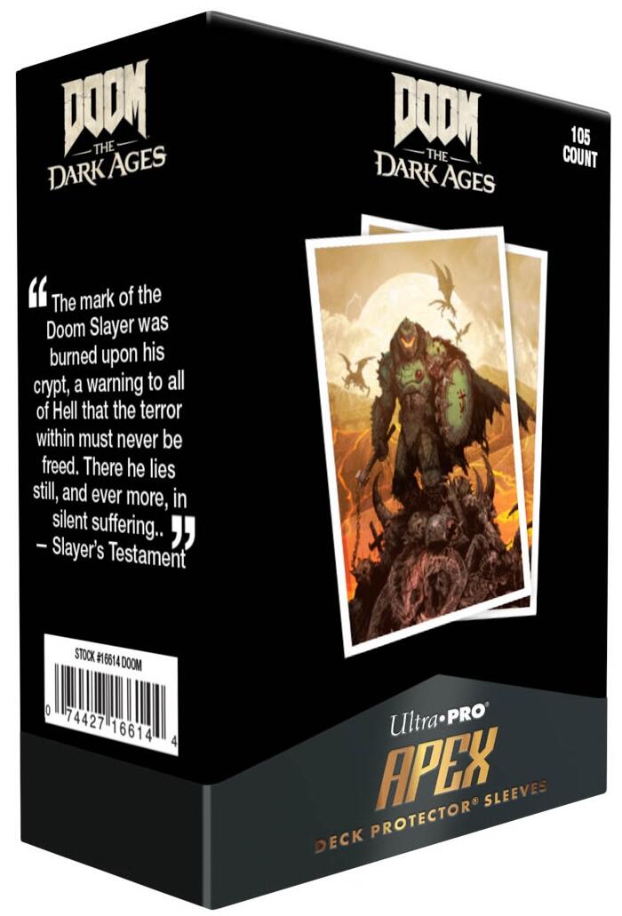Ultra PRO: 105ct Standard Sleeves (APEX) - DOOM 2