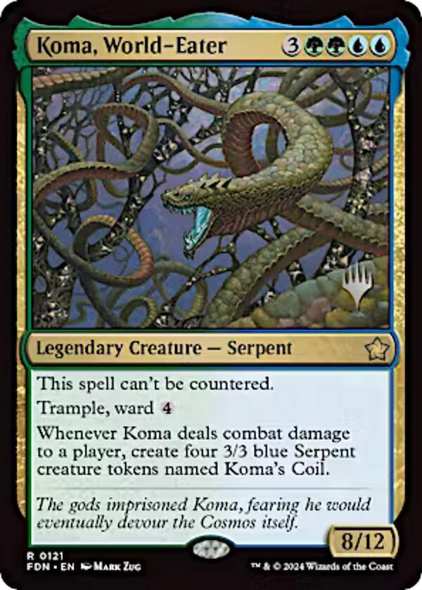 Koma, World-Eater (Promo Pack) [Aetherdrift Promo Pack]