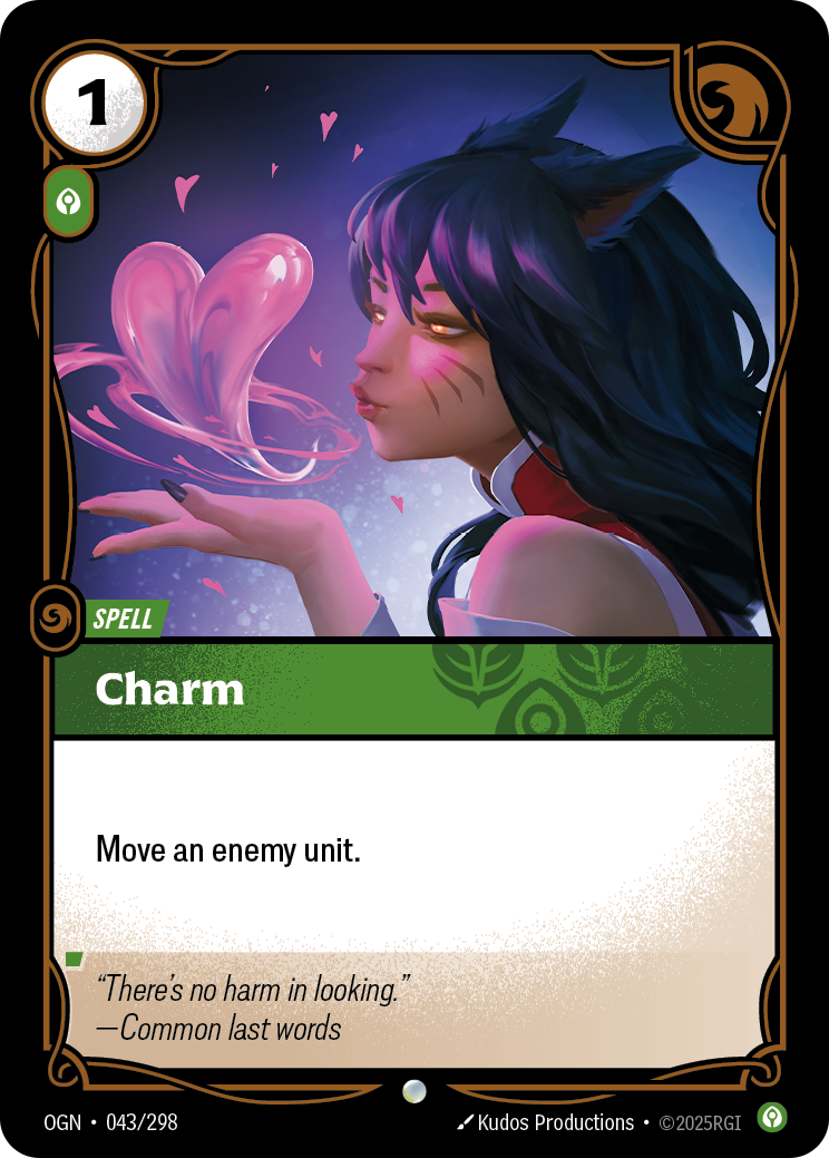 front of card Charm [Origins]