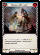 Blessing of Serenity (Blue) [U-CRU043] (Crucible of War Unlimited) Unlimited Rainbow Foil