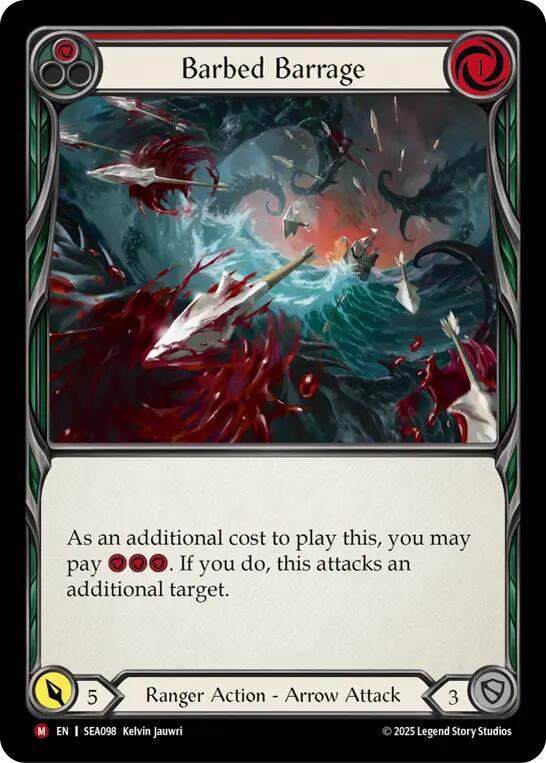 Barbed Barrage [SEA098] (High Seas)  Rainbow Foil