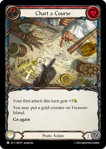 Chart a Course (Red) [SEA173] (High Seas)  Rainbow Foil